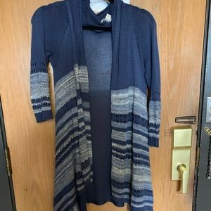 Long Blue Cardigan